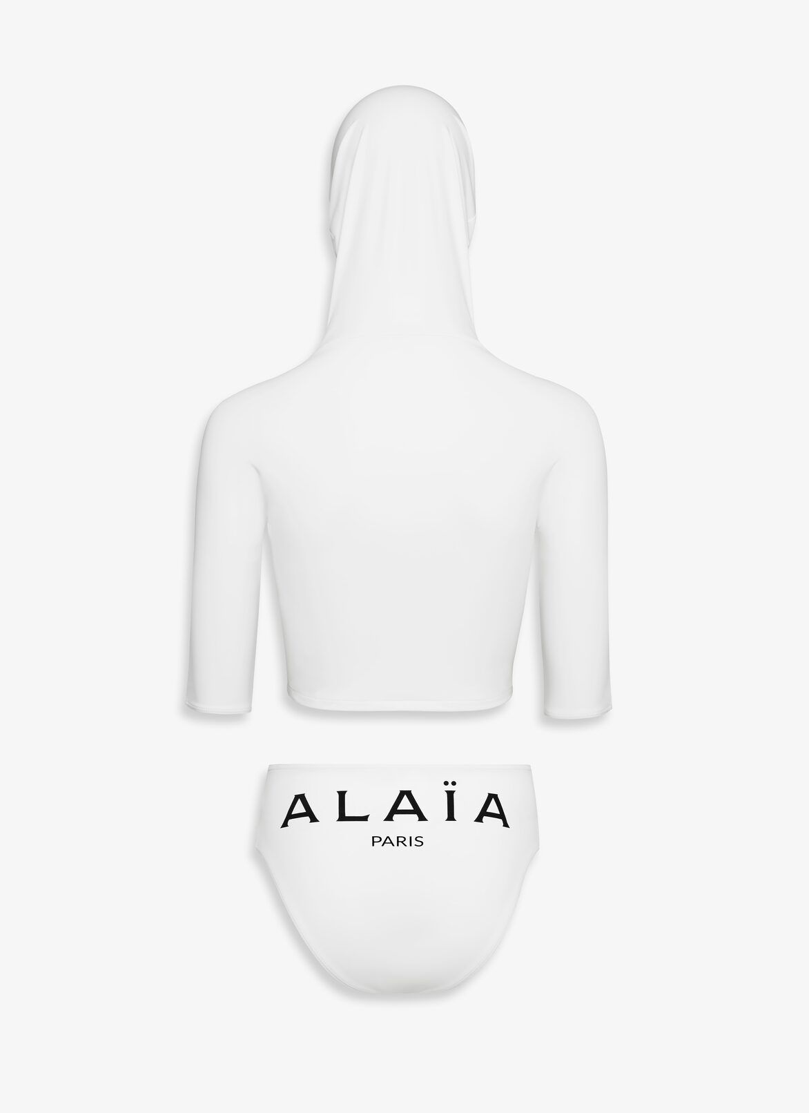ALAIA TRIKINI IN JERSEY ALAÏA WHITE ALAIA TRIKINI IN JERSEY